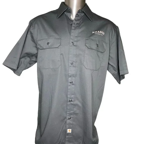 Mens Carhartt Amador Colab Shirt Black Button Down Size XL u New With Tags - Picture 3 of 14